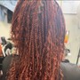 Loc Style with Braiding hair