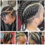 Braids/ cornrolls/ french braiding( line up is + $25)