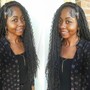 Goddess Knotless Braids w/ Hair