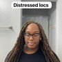 Distressed Locs-Medium(If your real hair is short to shoulder length)