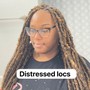 Distressed Locs-Medium(If your real hair is short to shoulder length)