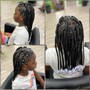 Girl's Half Scalp/ Half Knotless Braids (Medium)