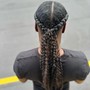 Stitched Braided ponytail