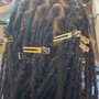 Loc Retwist on Slight Fade - Shoulder Length or Shorter