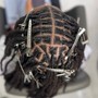 Loc Retwist on Slight Fade - Shoulder Length or Shorter