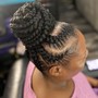 Braids no hair added