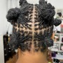 SisterLocks/ Micro Loc Style - Twists or Bantu knots, Braids