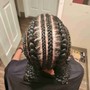 Small knotless boho braids