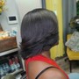 Relaxed hair (Shampoo and Style)