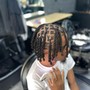 Kids Loc Retwist + Style (Above Ear)