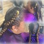 Cornrows w/Crochet back