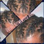 Knotless, short braids with human hair