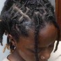 Loc Retwist (Crown, shorter than shoulder length)