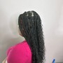 Large knotless braids