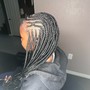 Cornrows small (with extensions)