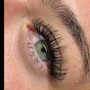 Eyelash extensions fill volume