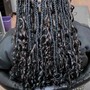 Mid length boho knotless