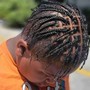 Straight back cornrows 10 per braid