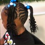 Kids large knotless Braids