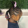 Kids large knotless Braids