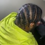 Cornrows w/ added hair