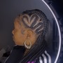 Large knotless braids