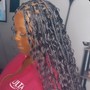 Large knotless braids