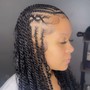 Large knotless braids