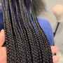 Large knotless braids