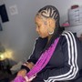 Large knotless braids