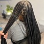 Large knotless braids