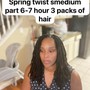 Medium Nubian / Fluffy/ Spring Twists Shoulder