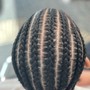 Natural hair Cornrows