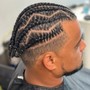 Natural hair Cornrows