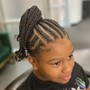 Natural hair braided style