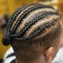 Men's Straight Back FrenchBraidz/Cornrows