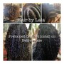 Crochet Braids (prelooped -pre separated hair)