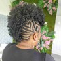 Braided Mohawk W/ added extensions