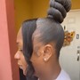 Bantu Knot Ponytail