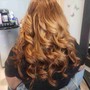 Steam infusion and Blowdry (no falt iron or curling iron)