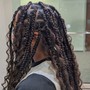 Shoulder length invisible locs