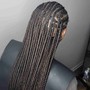 Small Knotless Box Braids