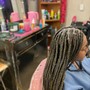 Cornrows braids 5-7 shampoo/blowdry/press