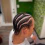 8 Feed-Ins Cornrows