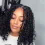 Crochet with curly hair