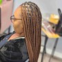 Small knotless Box Braids