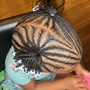 Kid's natural braid take down