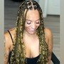 BOHO Style Smedium knotless or box braids butt length