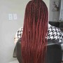 Ponytail feed-in/ ghana cornrows large size