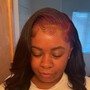 Knotless med short no curls bob length